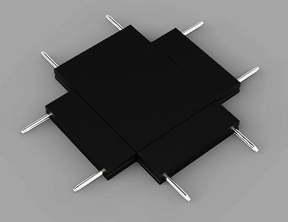 CONECTOR MACHO 90 - 180 - 270 - IluminaPlusuy